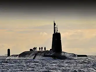 HMS&nbsp;Vanguard, a Vanguard-class ballistic missile submarine