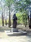 Statue in a park in Echmiadzin