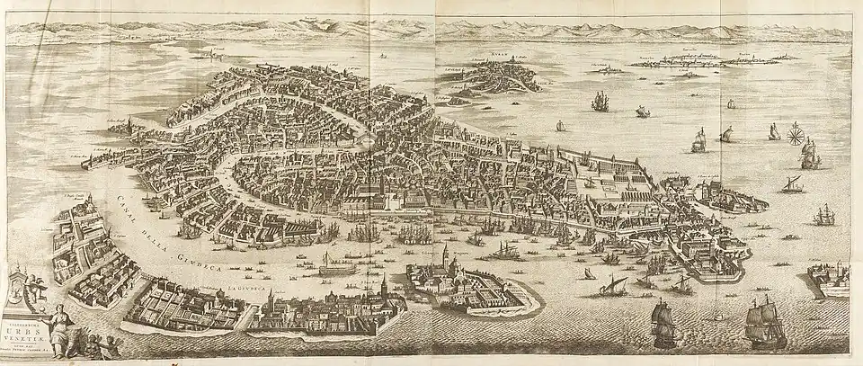 Map of Venice, 1762