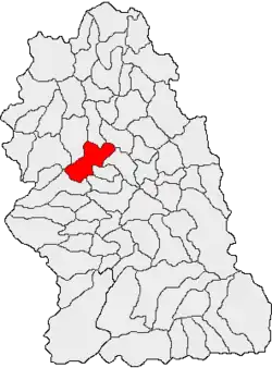 Location in Hunedoara County