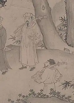13th century Viet military officers holding gươm (saber)