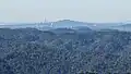 View from Te Rau-o-te-Huia / Mount Donald McLean towards the Auckland City Centre and Rangitoto