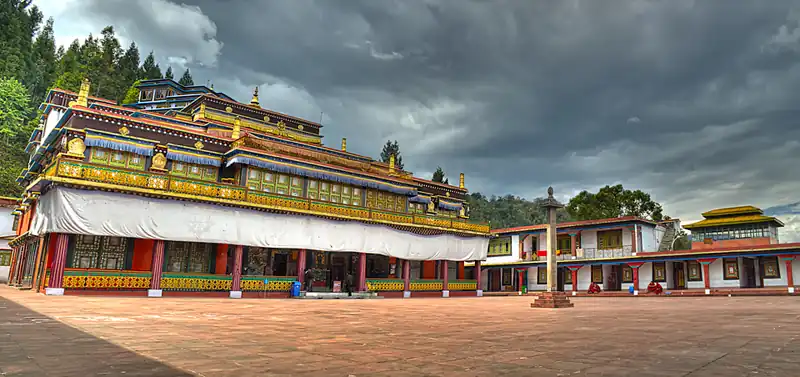 Rumtek Monastery in Sikkim was built under the direction of Changchub Dorje, 12th Karmapa Lama in the mid-1700s.[88]