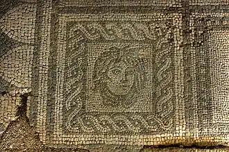 Mosaic depiction of the gorgon Medusa