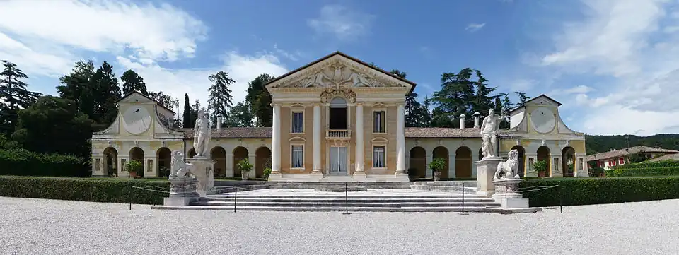 The Villa Barbaro in Maser (begun 1557)
