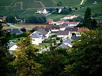 An aerial view of Villers-sous-Châtillon
