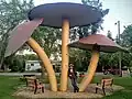 World's Largest Mushrooms in Vilna, Alberta, Canada, 20 feet high and 5 feet in diameter