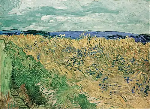 Wheat Field with Cornflowers, July 1890, Oil on canvas, 60 x 81&nbsp;cm, Beyeler Foundation, Riehen, Switzerland (F808)