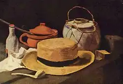 Still-life of Straw Hat and Pipe (1885) by Vincent van Gogh