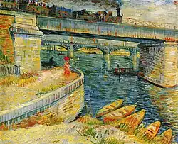 Vincent van Gogh, 1887, Bridges across the Seine at Asnieres, oil on canvas, 52 × 65&nbsp;cm (20.5 × 25.6 in), Foundation E.G. Bührle, Zürich