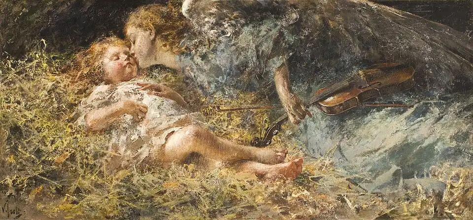 142. Vincenzo Irolli, L'angelo musicante, 1900-1905