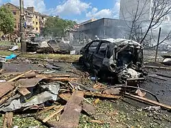 Parking lot near the ‘Neuromed’ medical facility