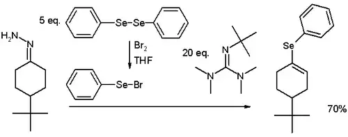 Vinyl selenide synthesis