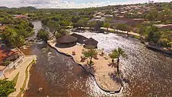 Aerial view of Ranchão Island