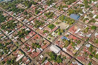 Fotografia del centro de la ciudad de Chichigalpa.