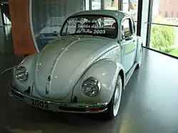 Image 4The Volkswagen Beetle, known in Mexico as the "Vocho," is perhaps the most iconic classic car in the country. Its production in Mexico began in 1967, and it continued until 2003, making it a symbol of Mexican automotive culture. (from Culture of Mexico)
