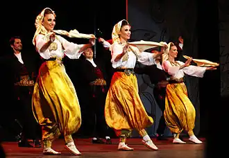 South Serbia, girls are wearing dimije