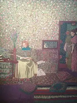 Persons in an Interior - Intimacy (1896), decorative panel