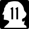 State Route 11 marker