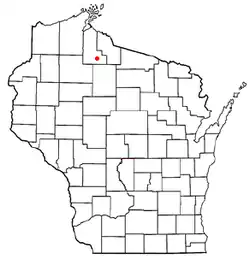 Location of Peeksville, Wisconsin