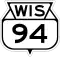 State Trunk Highway 94 marker