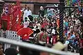 Indian BSF personnel and Pakistani Rangers during the Wagah-Attari border ceremony.