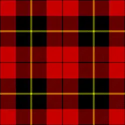 Basic check modified&nbsp;– Wallace red/dress, black on a slightly larger ground of red, laced with yellow and black over-checks.