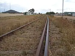 Disused dual-gage rails