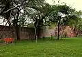 Gateway and walls of Bagh e Naazir or Nazir ka Bagh or the Garden of Nazir. Nazir was the Chief Eunuch in the court of Mughal Emperor Muhammad Shah Rangeela.