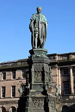 Statue of the 5th Duke of Buccleuch on Edinburgh's Royal Mile