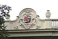 Coat of arms on his townhouse Huis van der Graeff, Amsterdam (1672)