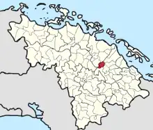 Map of Vega Alta (Red) in Villa Clara