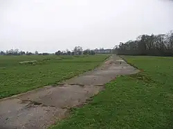 Part of the former perimeter track at RAF Husbands Bosworth