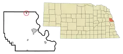 Location of Herman, Nebraska