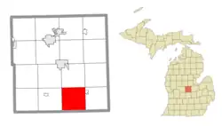 Location within Gratiot County