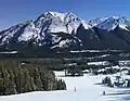 Wasootch Peak seen from Nakiska ski slopes
