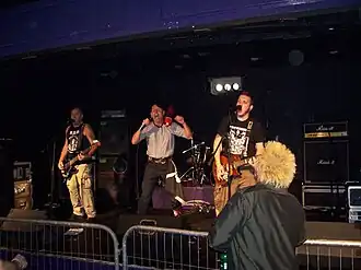 Performing at the Wasted Farewell Party, Carlton, Morecambe, October 2006