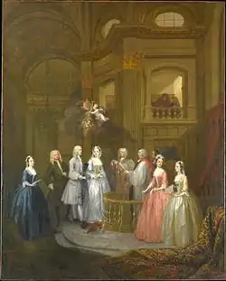 The Wedding of Stephen Beckingham and Mary Cox, 1729