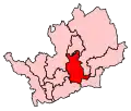 A medium sized constituency at the centre of the county. It is entirely bounded by other constituencies in the county.