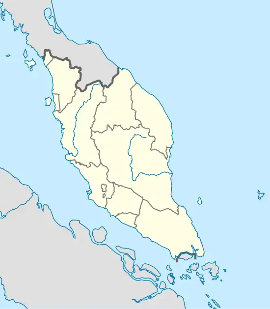Merlimau is located in Peninsular Malaysia