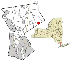 Location of Scotts Corners, New York.
