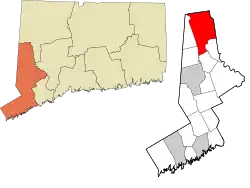 New Milford's location within the Western Connecticut Planning Region and the state of Connecticut