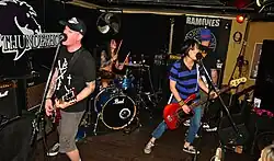 Seoul punk band ...Whatever That Means perform in Thunderhorse Tavern on 28 May 2016.