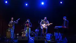 Whispertown performing in 2017