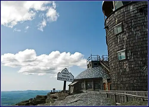 The meteorological station at the summit of Whiteface Mountain