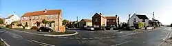 Panoramic shot of High Street, Village Shop and Anchor Inn
