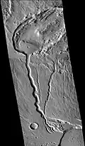 Rahe crater, as seen by CTX camera (on MRO).