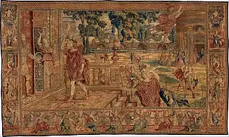 Aglauros Changed to Stone by Mercury by Giovanni Battista Lodi da Cremona (circa 1550)