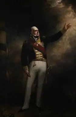 Lord Exmouth During the Bombardment of Algiers, 1817
