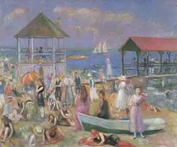 William Glackens, Beach Scene, New London," 1918